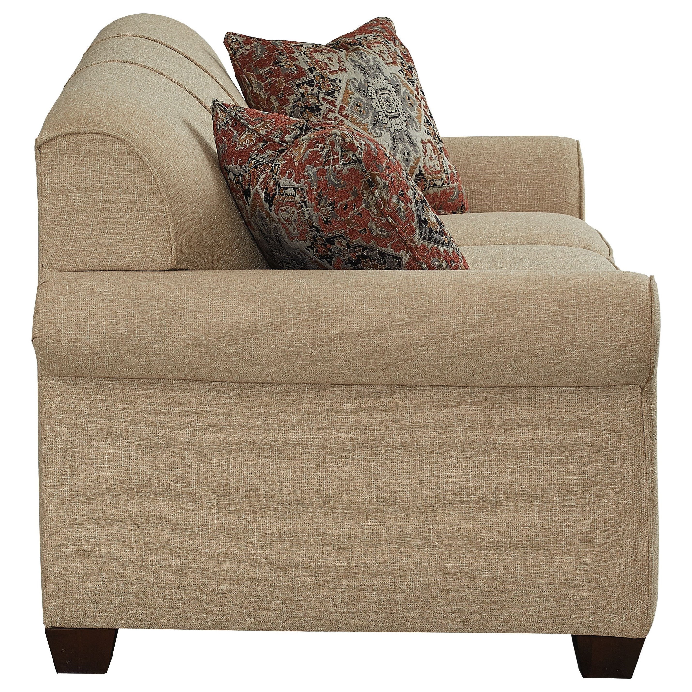 Bassett Mason Transitional Sofa Sleeper with Rolled Arms Williams